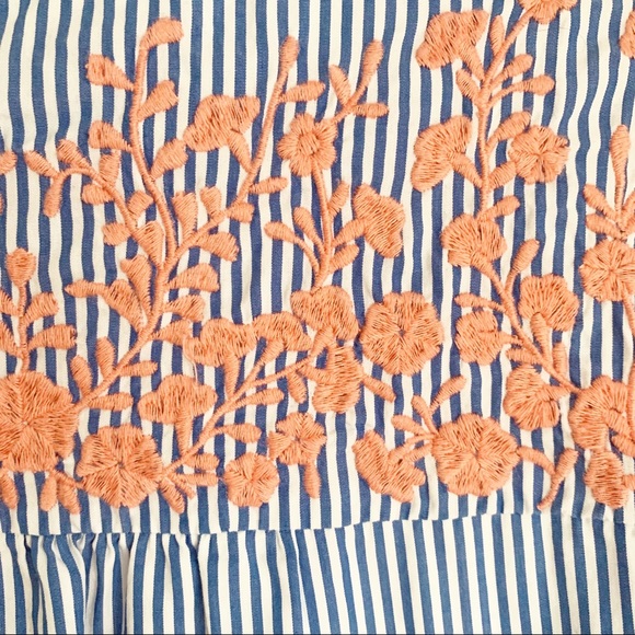 J.Crew Seersucker Dress with Ruffle Hem Size Extra Extra Small (runs large) - Picture 6 of 6